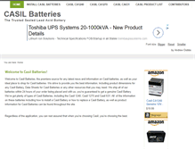 Tablet Screenshot of casilbatteries.com